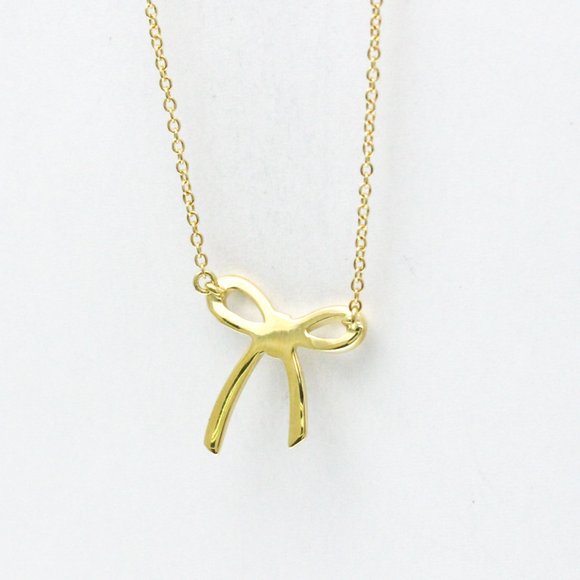 Tiffany Tiffany Bow Yellow Gold (18K) No Stone Men,Women Fashion Pendant Neck... - Picture 5 of 11